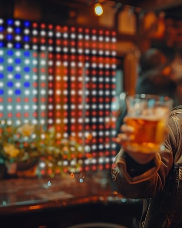 smart led curtain lights for bar