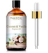 PHATOIL 3.38FL.OZ Coconut &amp; Vanilla Fragrance Oils for Aromatherapy, Essential Oils for Diffusers...