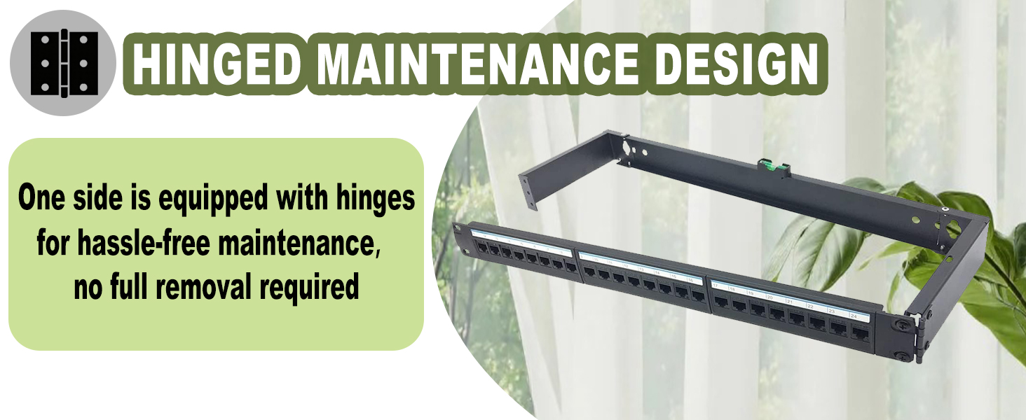 1U Hinged horizontal bracket
