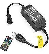 Outdoor Dimmer, 350W Dimmer for Outdoor String Lights,100FT Remote Control Dimmer Switch Lights T...