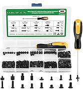 M.2 Screw Kit, 633PCS NVMe Screw M.2 SSD Mounting Kit-M2 M2.5 M3 Black Carbon Steel Laptop Notebo...
