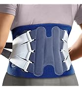 NEENCA Back Support Brace, Adjustable Lumbar Support for Pain Relief of Back/Lumbar/Waist, Waist ...