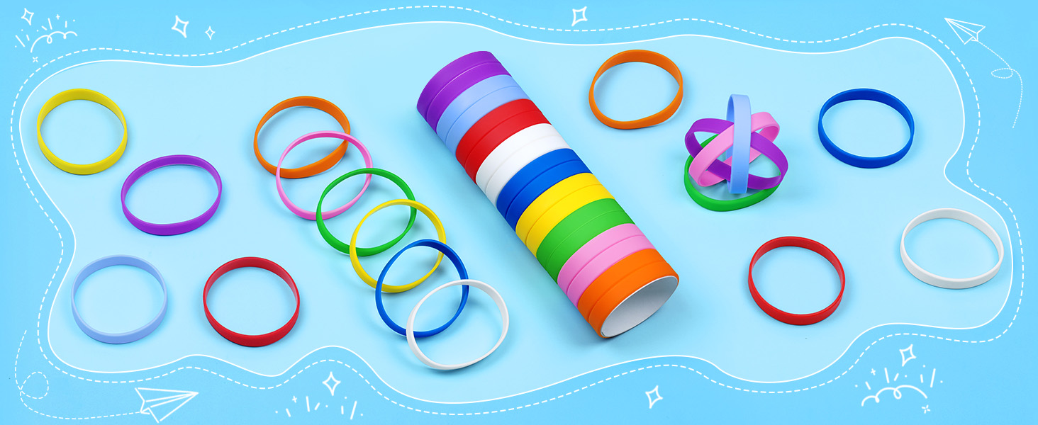 youth silicone rubber bulk wrist bands band for ID bracelets wristbands bracelet kids