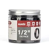 IWISS 1/2-Inch PEX Pipe Crimp Copper Rings, Skid-Proof, F1807 Standard-100pcs