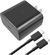 45W USB-C PD 3.0 Super Fast Charging Wall Charger for Samsung Chromebook 4 4+ XE310XBA XE350XBA X...