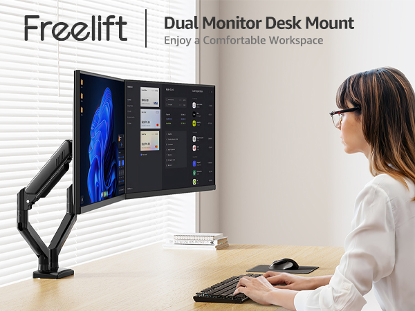 dual monitor stand