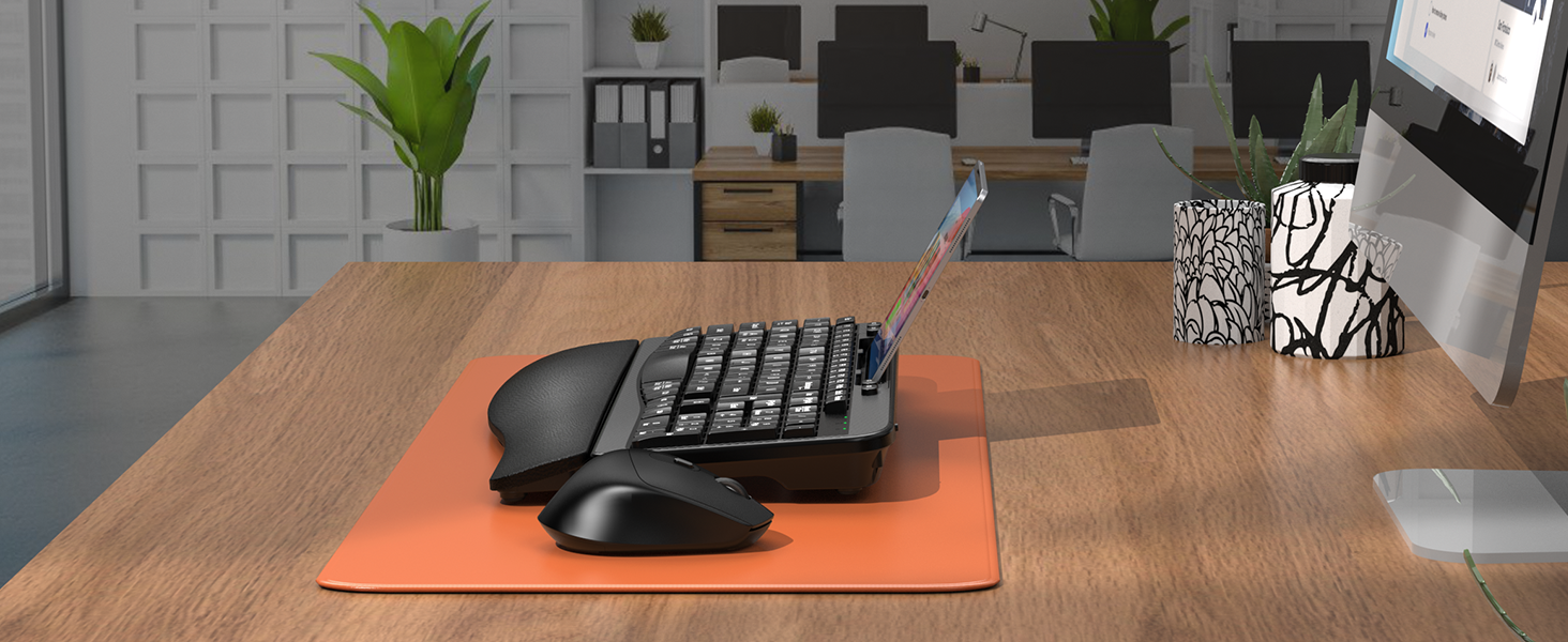 ergonomic keyboard and mouse