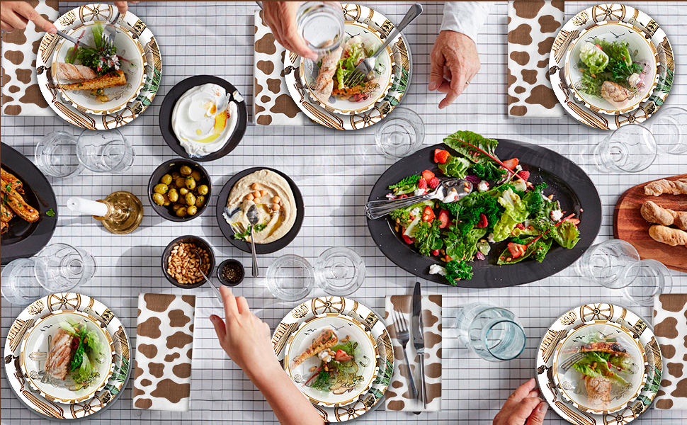 cowboy disposable plates and napkins