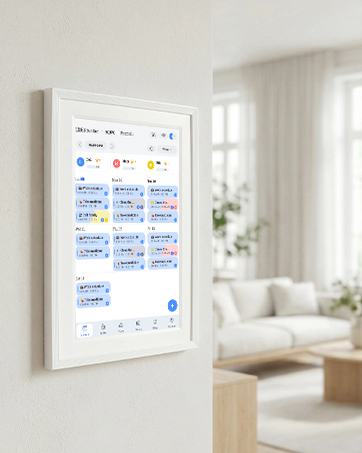 smart digital wall calendars touchscreen, digital fridge calendar, digital family calendar