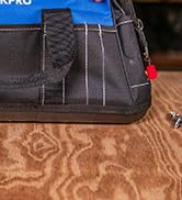 WORKPRO 16-inch Wide Mouth Tool Bag with Water Proof Molded Base