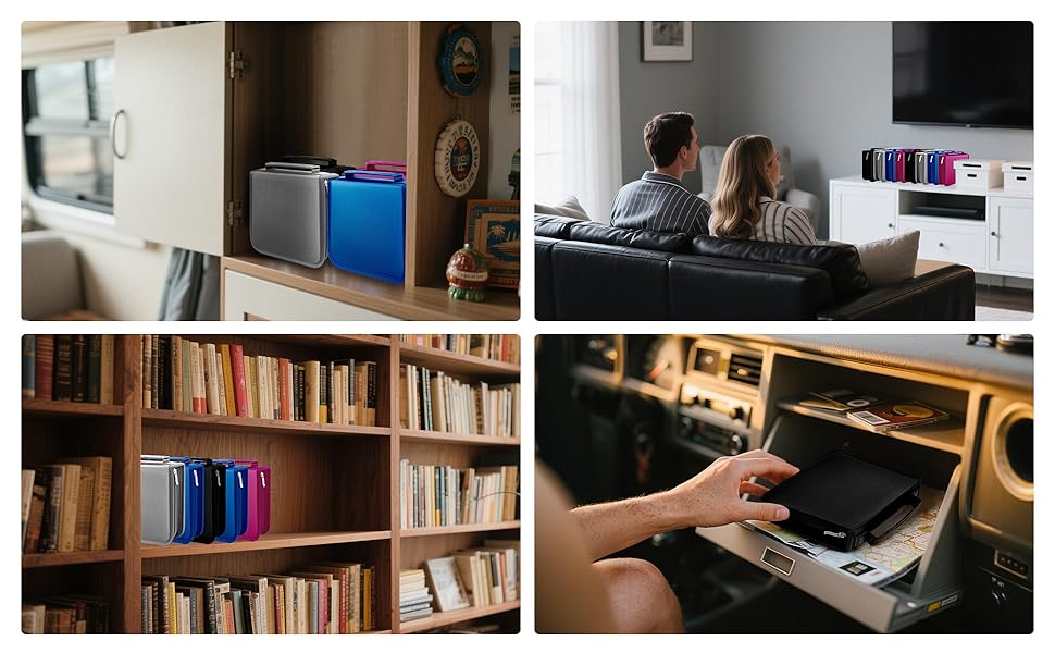 DVD Case CD Storage,40 Capacity CD Cases Holder DVD Storage Case Holders