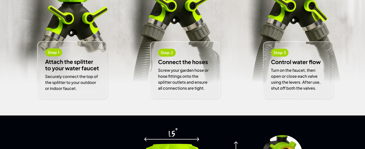 garden hose splitter