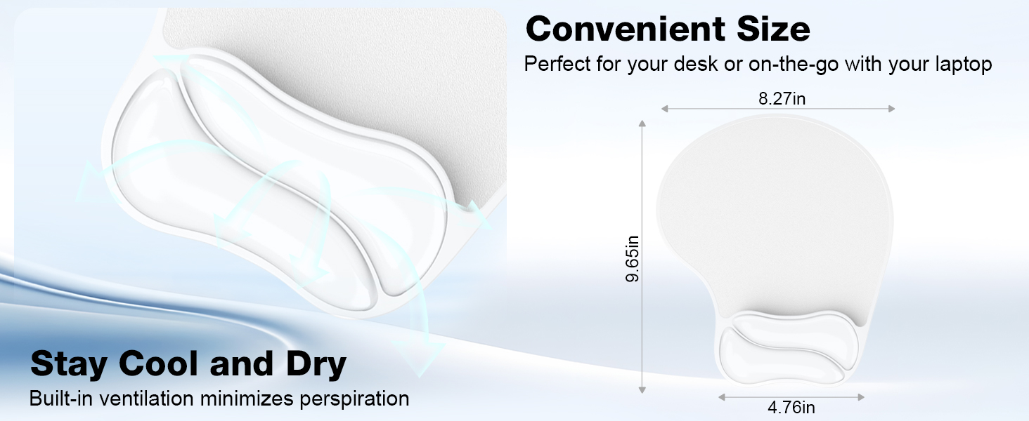 wrist support mouse pad