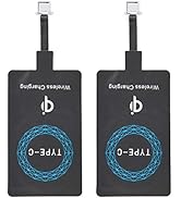 2 PCS Qi Charger Type-C Charging Receiver for Mobile Phone