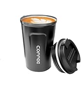 Thaibna 17oz (510ml) Vacuum Insulated Travel Mug, Leakproof Double Wall Stainless Steel Reusable ...