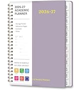 Planner 2026-2027, Weekly and Monthly Academic Year Calendar Planner, July 2026 - June 2027, Dail...
