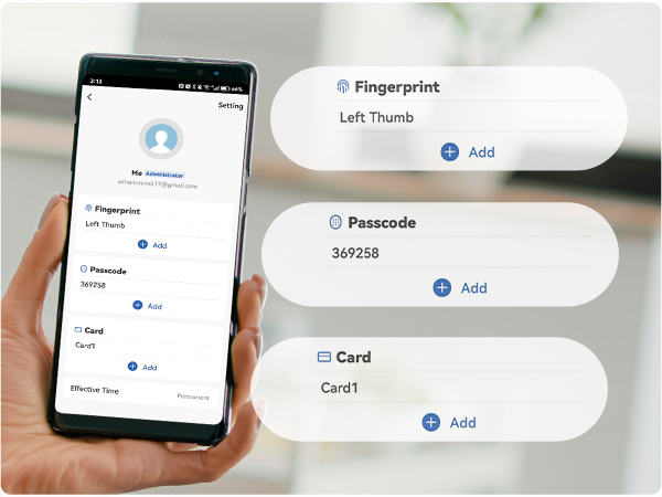 Add multiple unlocking methods