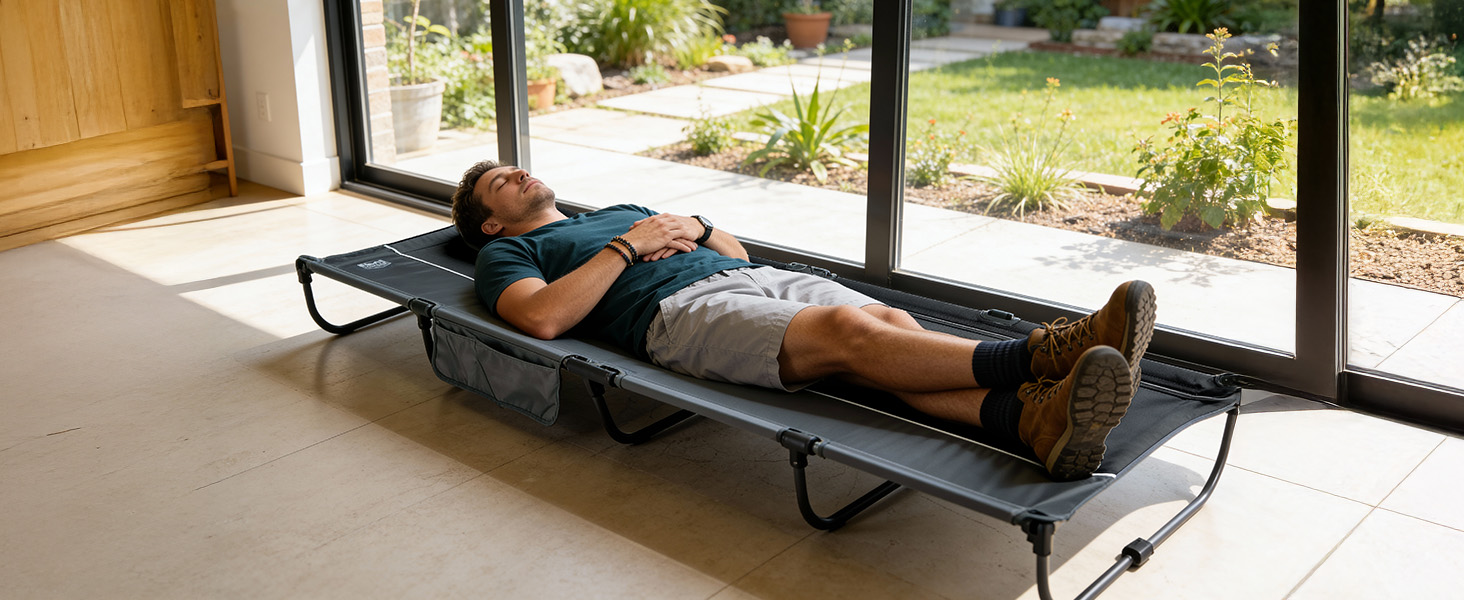 portable lightweight folding bed daily use short break