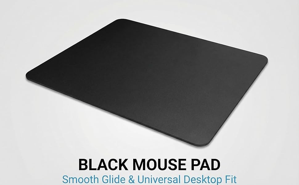 black mouse pad