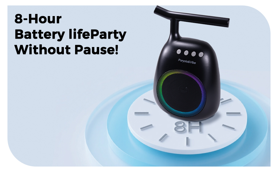 Karaoke Machine for kids Adults Portable Bluetooth Speaker with 2 Wireless Microphones