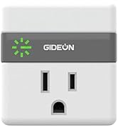 GIDEON 525J Single Outlet Surge Protector with Protected Light Indicator, 1800W Mini Wall Plug fo...