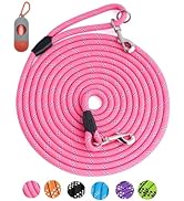 Long Dog Leash for Dog Training 16FT/30FT/50FT/100FT, Reflective Dog Leash with Lockable Hook, He...