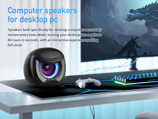 For desktop computer speakers