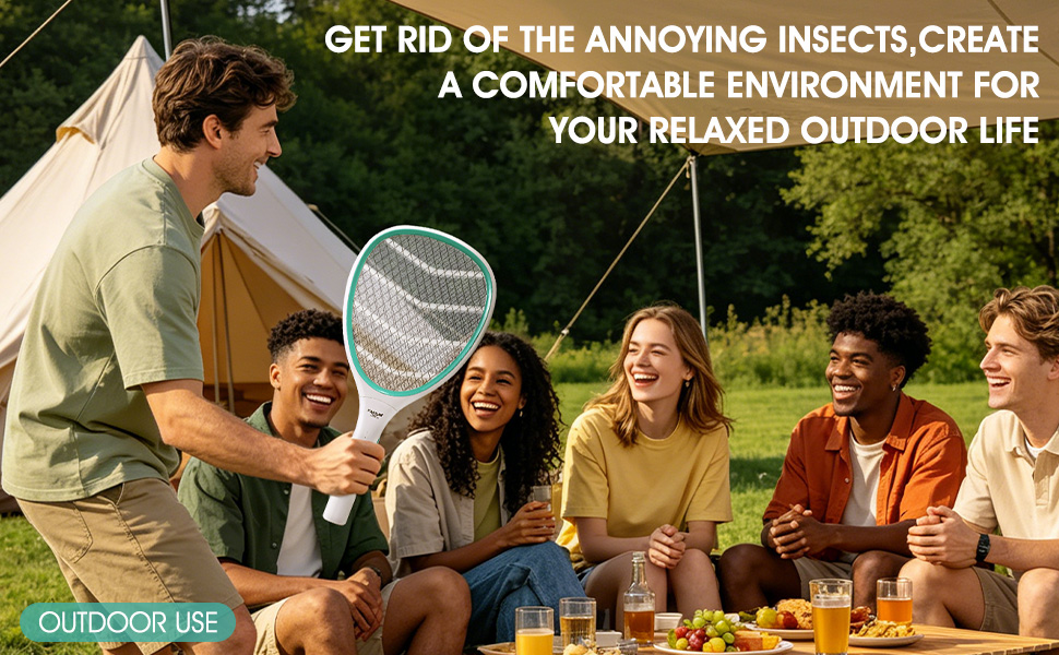 electric tennis racket bug zapper for outdoor use