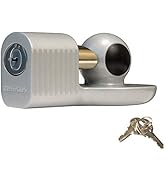 Master Lock Trailer Hitch Lock, Fits 1-7/8 in., 2 in., and Most 2-5/16 in. Trailer Couplers, Weat...