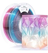 AMOLEN Rainbow Translucent PLA Filament 1.75mm, Transparent 3D Printer Filament, Crystal PLA Nebu...