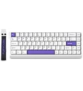 FKZ M68 HE Rapid Trigger RGB Gaming Keyboard,65% Hall Effect Magnetic Switch with Adjustable Actu...