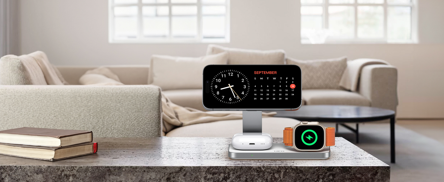 Foldable 3 in 1 Magnetic wireless charger