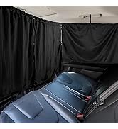 PAMASE Set of 3 Car Window Shades - 95% Light Blocking Sunshades, 1 Privacy Divider Curtains &amp; 2 ...