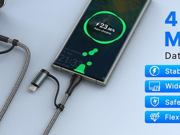 4 in 1 Multi Charer Cord