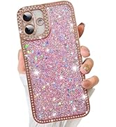ZIYE for iPhone 16 Glitter Case Cute Luxury Dimond Shiny Design for Women Girls Soft TPU Shockpro...