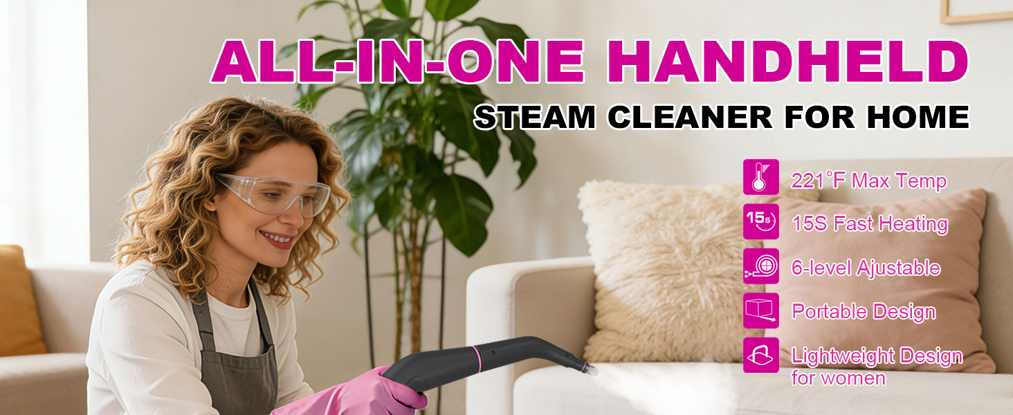 all in one handheld steam cleaner for home