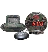 Sonic Bomb Dual Alarm Clock &amp; Travel Alarm Clock – Extra Loud Alarm Clock for Heavy Sleepers –Adj...
