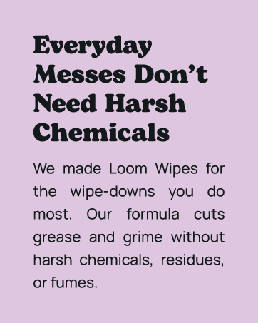Everyday messes text panel, cleaning vinegar for home, no harsh chemicals