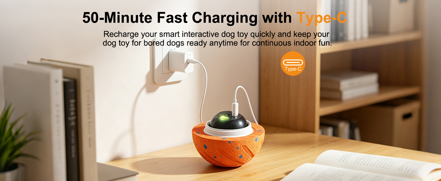 50-Minute Fast Charging with Type-C
