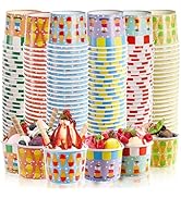 Cididu 210 Pack Paper Ice Cream Cups, 12 Oz Disposable Ice Cream Bowls, Party Dessert Snack Bowls...