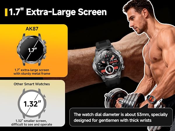 1.7&amp;amp;#34; Extra-large Screen