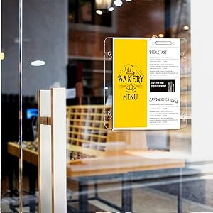 sign holder for door