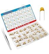 Minidodoca 31 Value 310 pcs Multilayer Monolithic Ceramic Capacitor Assortment kit 10pf-10uF Indi...