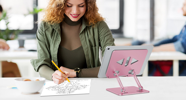 ipad-stand-holder-for-desk-tablet-stand-pink-ipad-stand-holder
