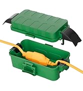 RESTMO Outdoor Electrical Box with Detachable Shield Covers, IP55 Waterproof Plug and Outlet Cove...