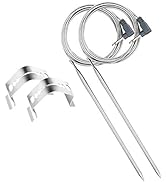 Stanbroil Thermometer Probe with Clips, Set of 2 Waterproof Meat Probe Replacement for Maverick E...