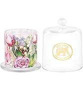 Michel Design Works Cloche Candle, Porcelain Peony Scented