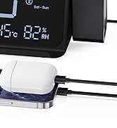 Roxicosly Projection Alarm Clock for Bedroom | Projects Time on Wall Ceiling | Ultra Clear Large ...