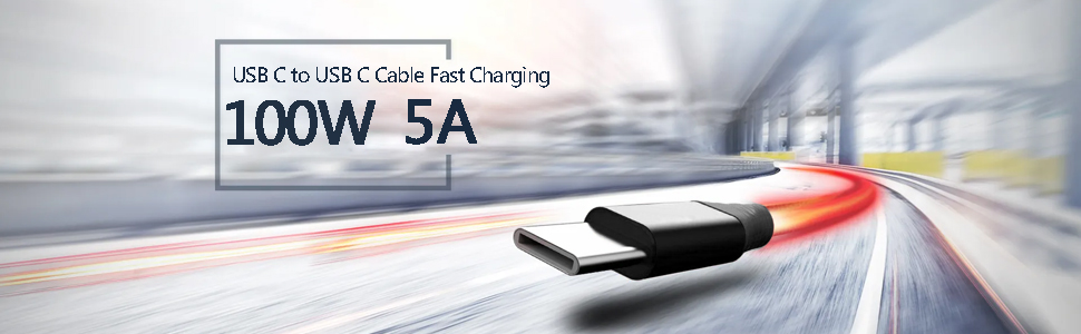USB C to USB C Cable 100W Type C to Type C Fast Charging Cable Right Angle USBC to USBC Cord