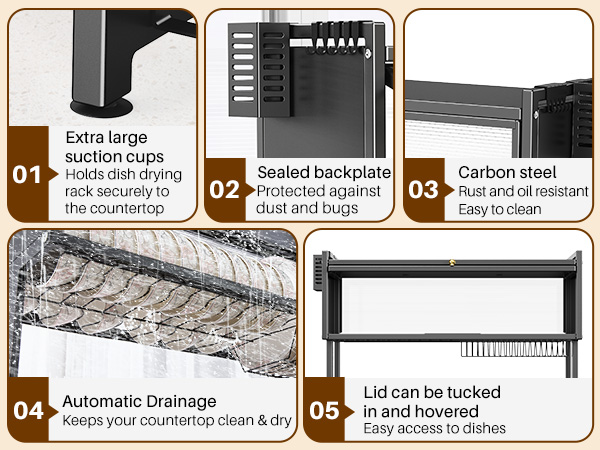 over sink Dish Drying Rack